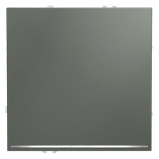 Изображение Проходной переключатель встраиваемый VOLTUM S70 одноклавишный с подсветкой 10А (титан)