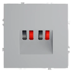 Изображение Розетка акустическая встраиваемая VOLTUM S70 4-местная (серый)