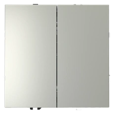 Изображение Перекрестный переключатель встраиваемый VOLTUM S70 двухклавишный 10А (сталь)